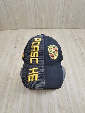 Y2K Porsche Black Red & Gold Racing Cap
